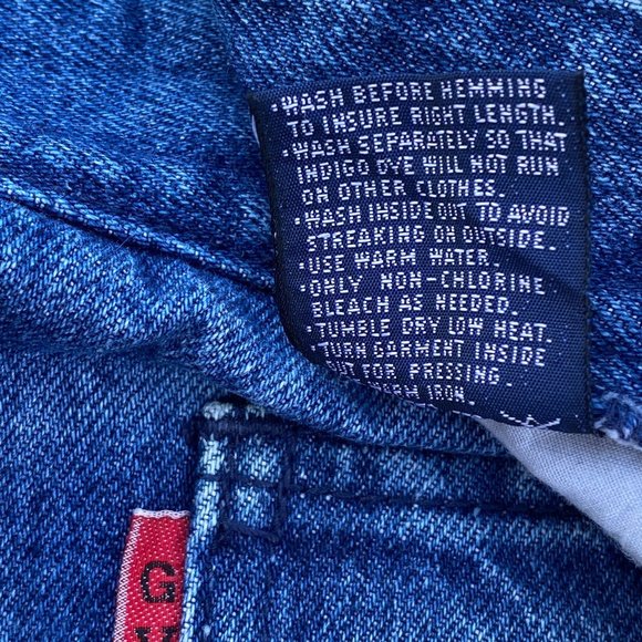 GLORIA VANDERBILT Mom Jeans Size 38 High Waist 38"W 28”I Medium Wash Vtg 80s 90s - Picture 6 of 12